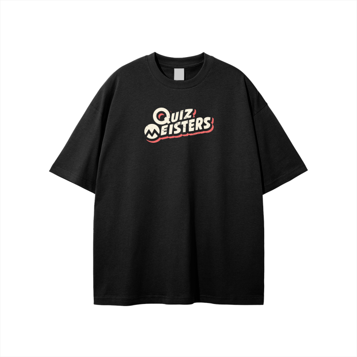 Quiz Meisters Worn Logo Unisex Loose Fit T-Shirt