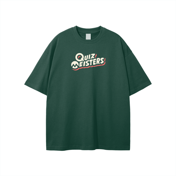 Quiz Meisters Worn Logo Unisex Loose Fit T-Shirt