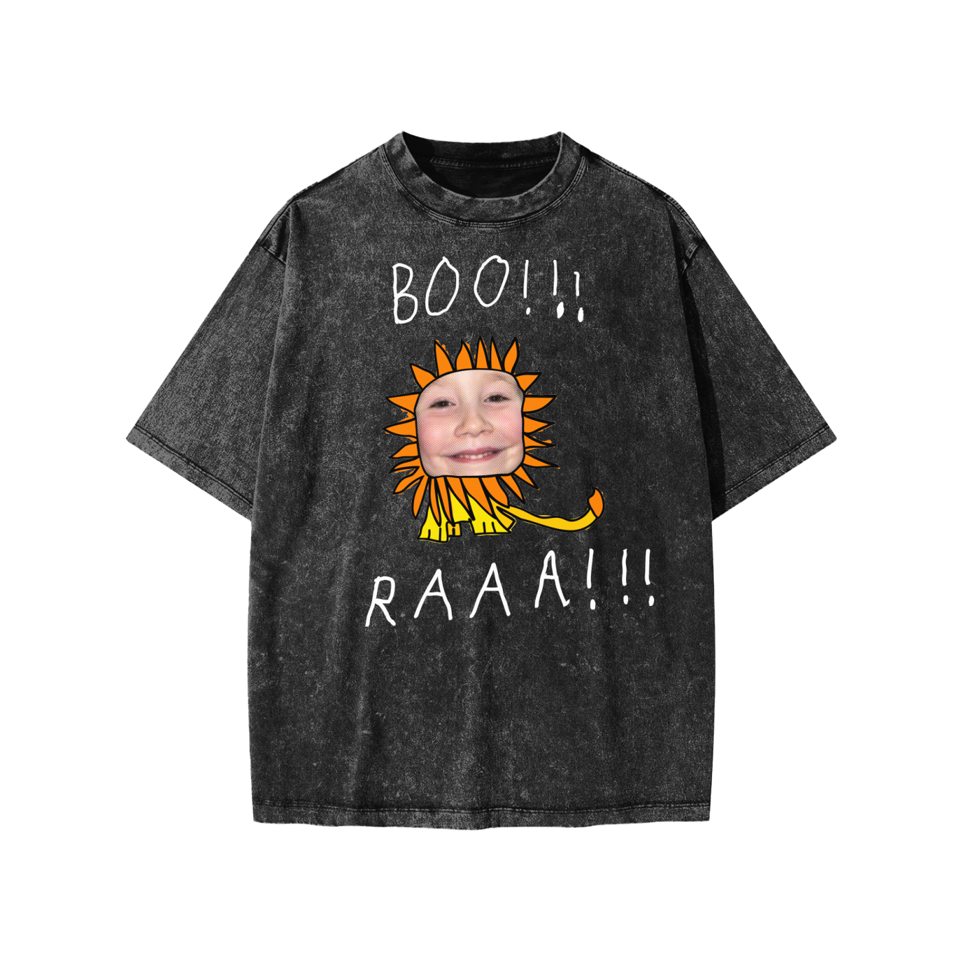 Boo!!! Raaa!!! Snow Washed Kids' T-shirt