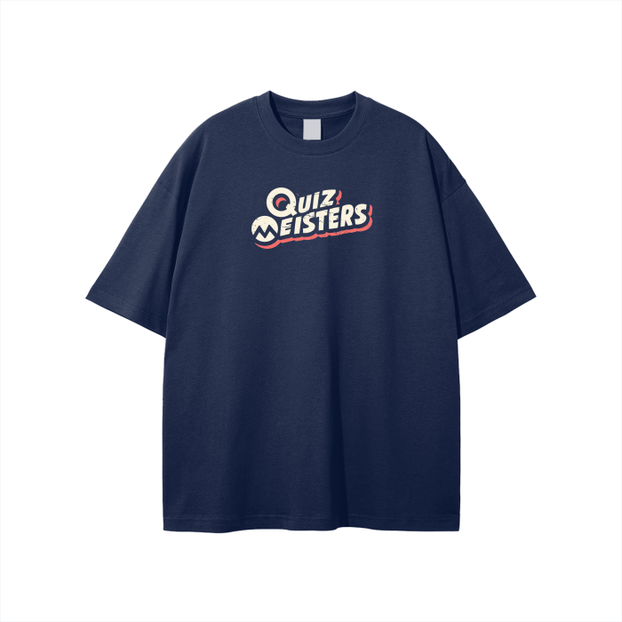 Quiz Meisters Worn Logo Unisex Loose Fit T-Shirt
