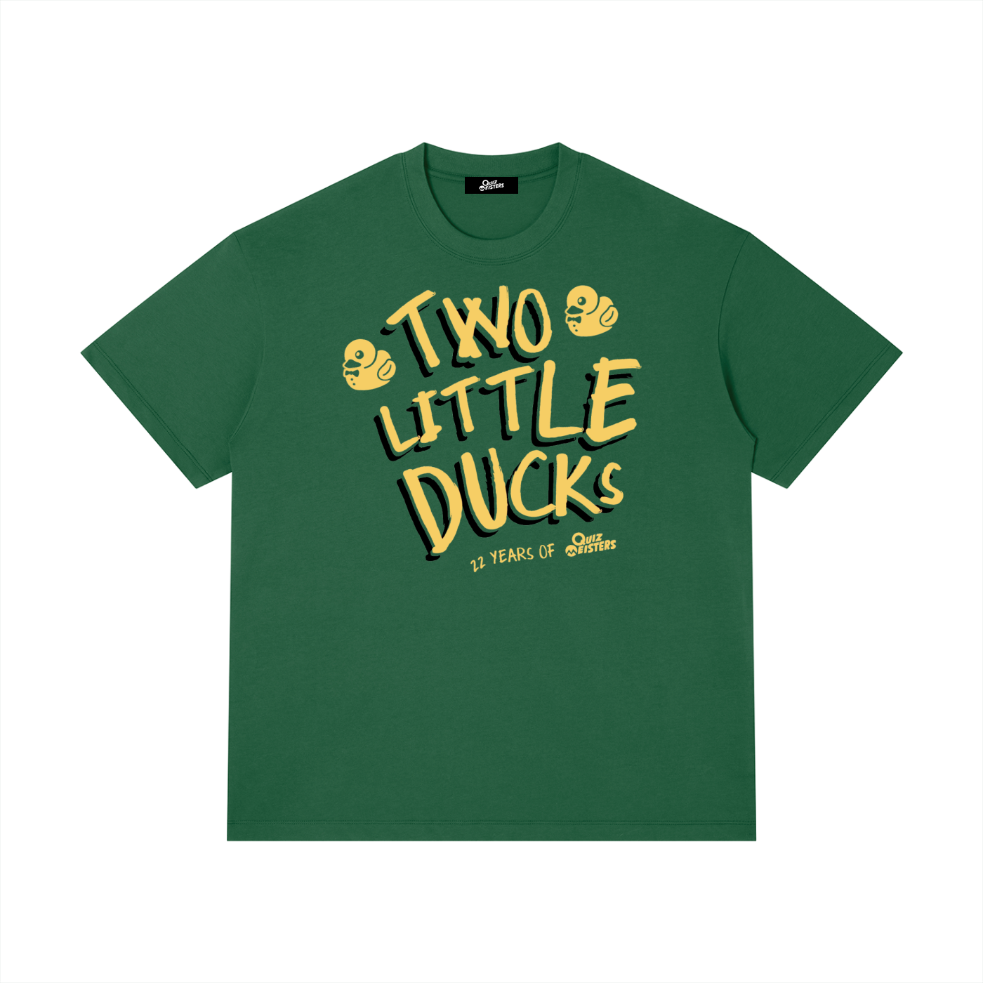 2 Little Ducks Green & Gold Unisex Regular Fit Crewneck T-Shirt