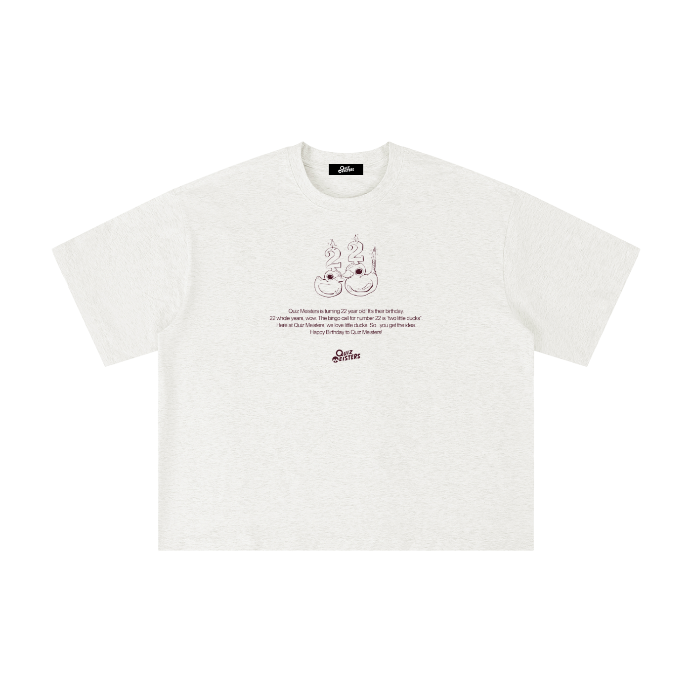 2 Little Ducks Birthday Unisex Boxy T-Shirt